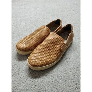 OLUKAI Lae'ahi Lauhala Men’s Size US 15 Camel Woven Leather Shoes